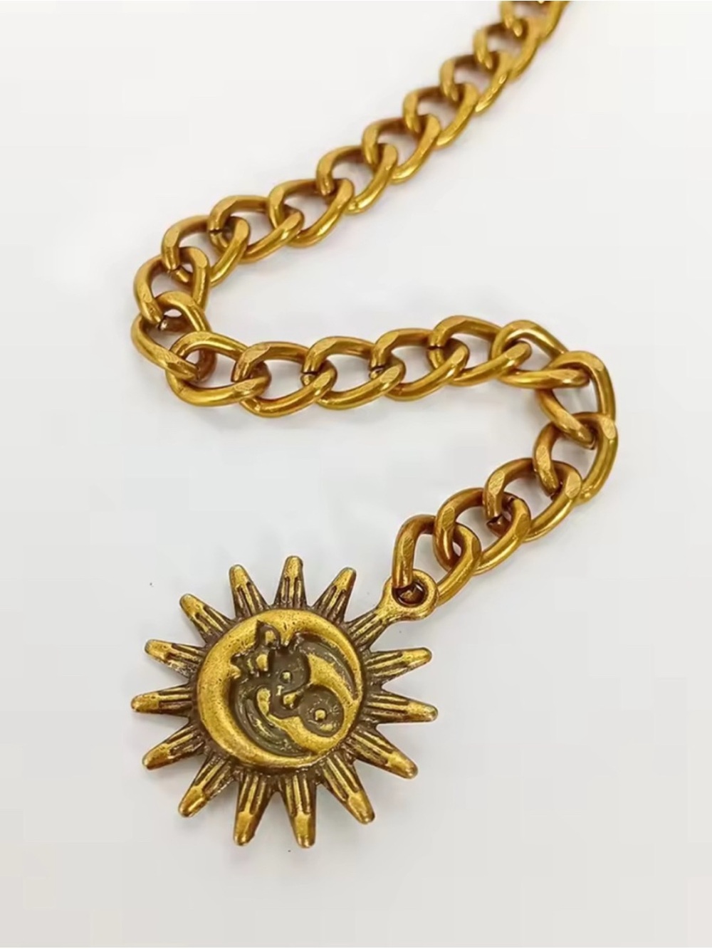 Vintage Gold Celestial Chain Belt - Picture 3 of 5